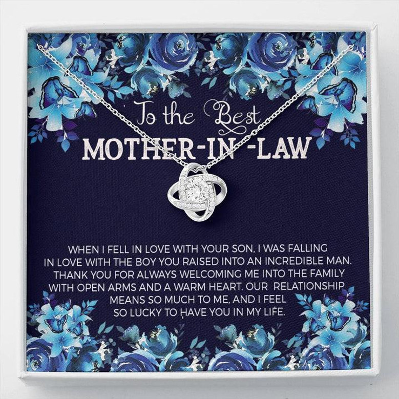 To The Best Mother-In-Law - Love Knot Necklace