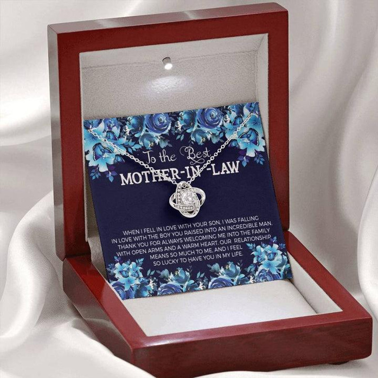 To The Best Mother-In-Law - Love Knot Necklace