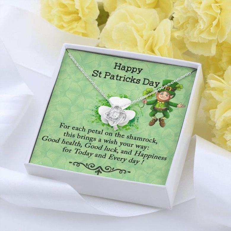 Wife Necklace, St Patricks Day Gifts Necklace, St Pattys Day Irish, Lucky Gift For Wife , Daughter- Mom
