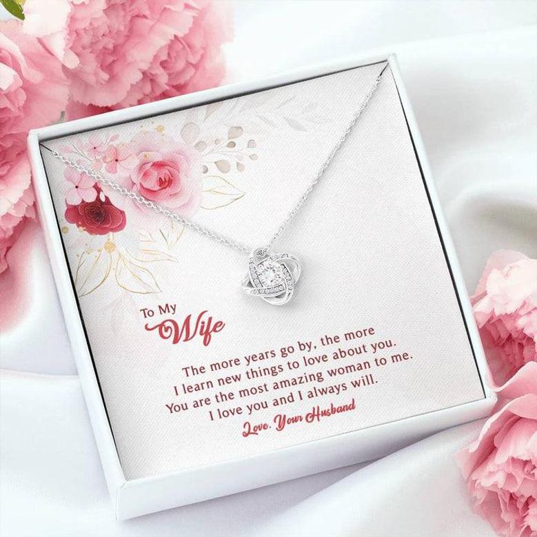 You're The Most Amazing Woman To Me | Personalized Gift💓 Love Knot Necklace
