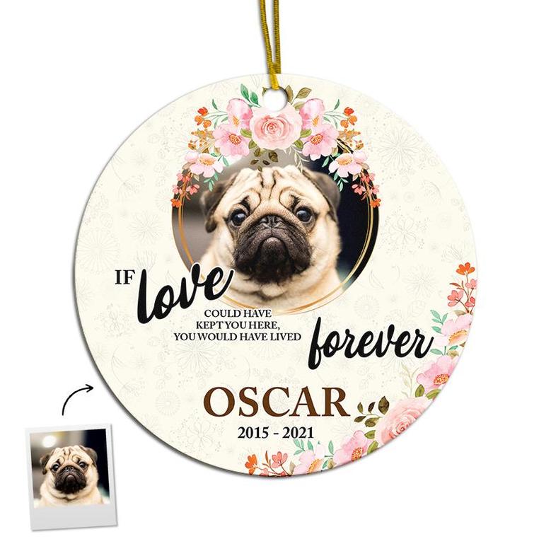 Personalized Keep You Forever Always Ornament | Ceramic Ornament | Pet Memorial Gift | Christmas | Christmas Memorial Ornaments