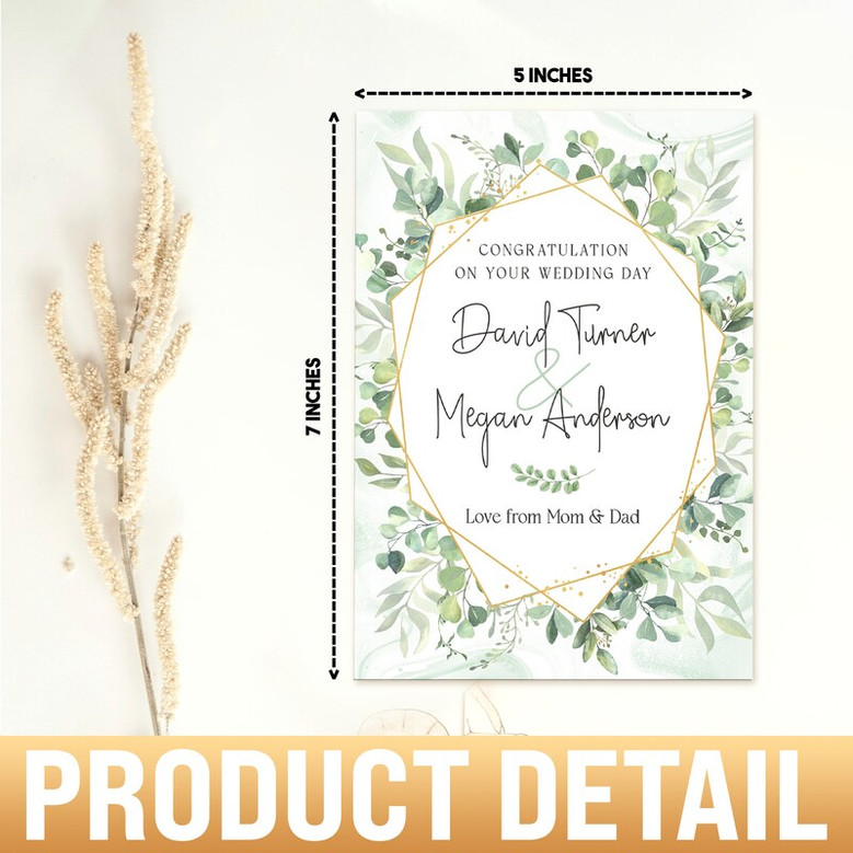 Custom Wedding Congratulations Greeting Card, Personalized Wedding Card Custom Wedding Congratulations Greeting Card, Personalized Wedding Card