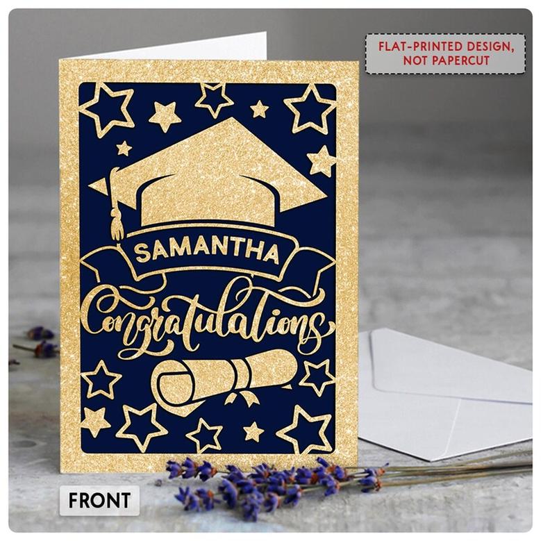 Personalized Graduation Cards Graduates Students Congratulations Gift