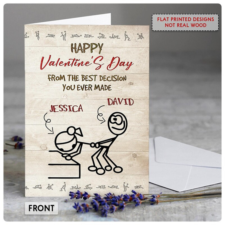 Personalized Funny Valentine Day Card for Couple Anniversary Greeting ...