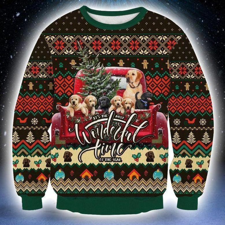 Abrador Its The Most Wonderful Time Of The Year Ugly Christmas Sweater