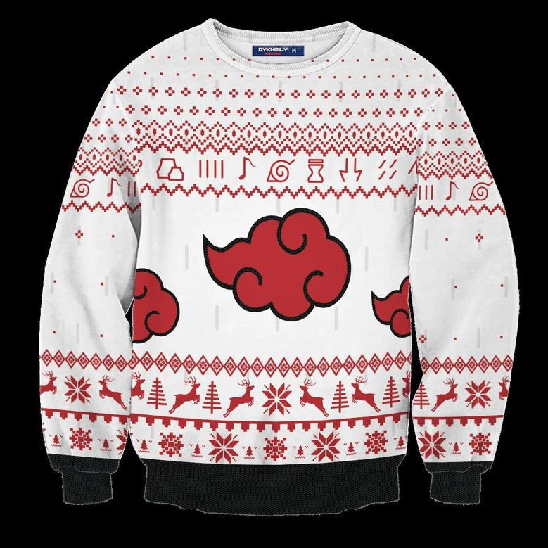 Akatsuki White Ugly Christmas Sweater