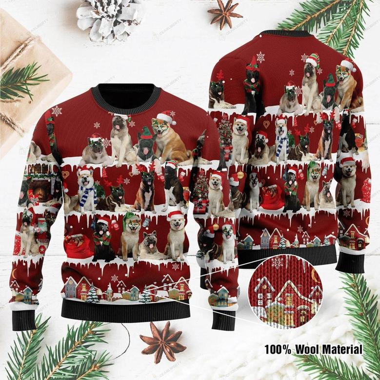 Akita Ugly Christmas Sweater