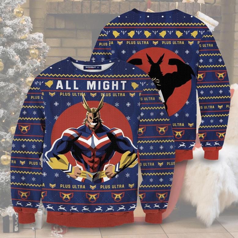 All Might Ugly Christmas Sweater