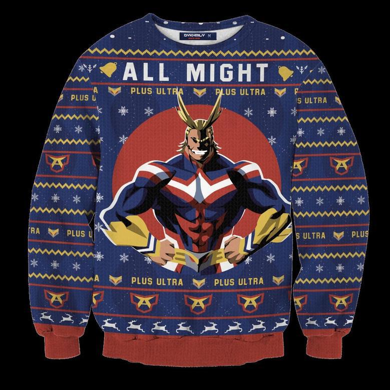 All Might Ugly Christmas Sweater