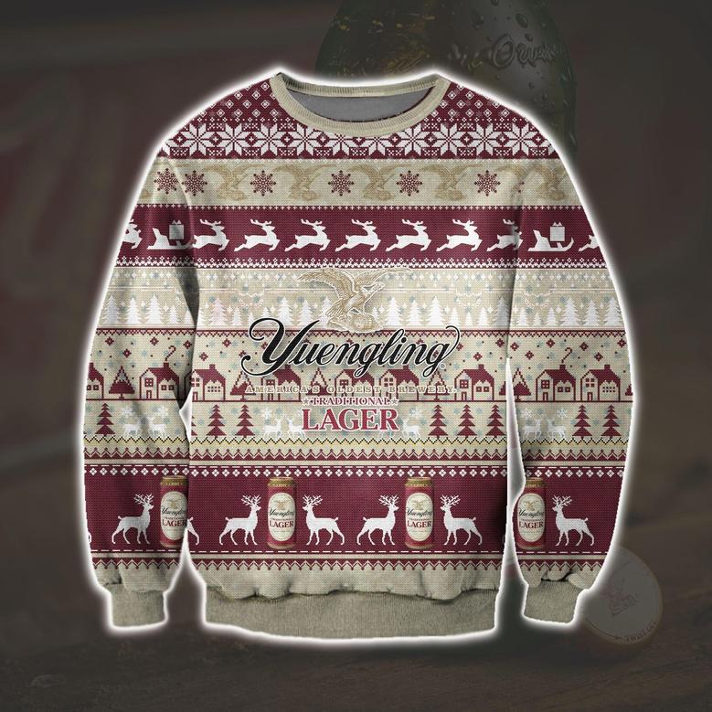 All Over Print Yuengling Lager Beer Ugly Christmas Sweater