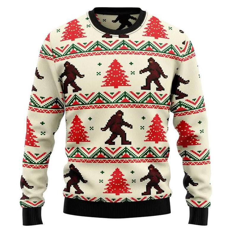 Amazing Bigfoot Ugly Christmas Sweater, Jumper, Ugly Christmas Sweater