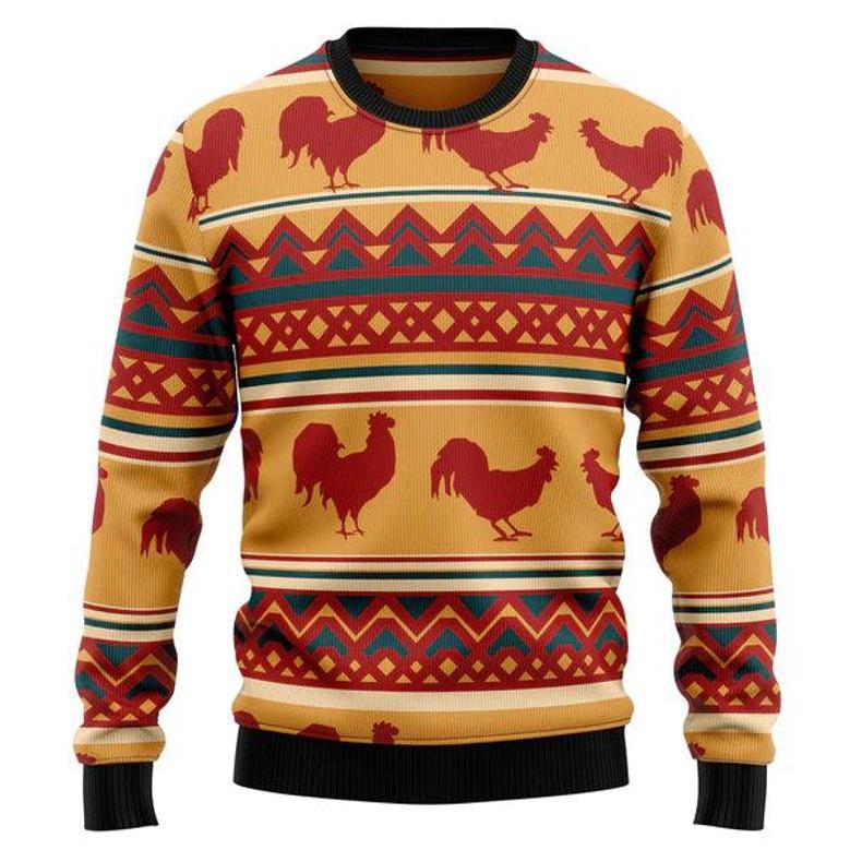 Amazing Chicken Ugly Christmas Sweater、