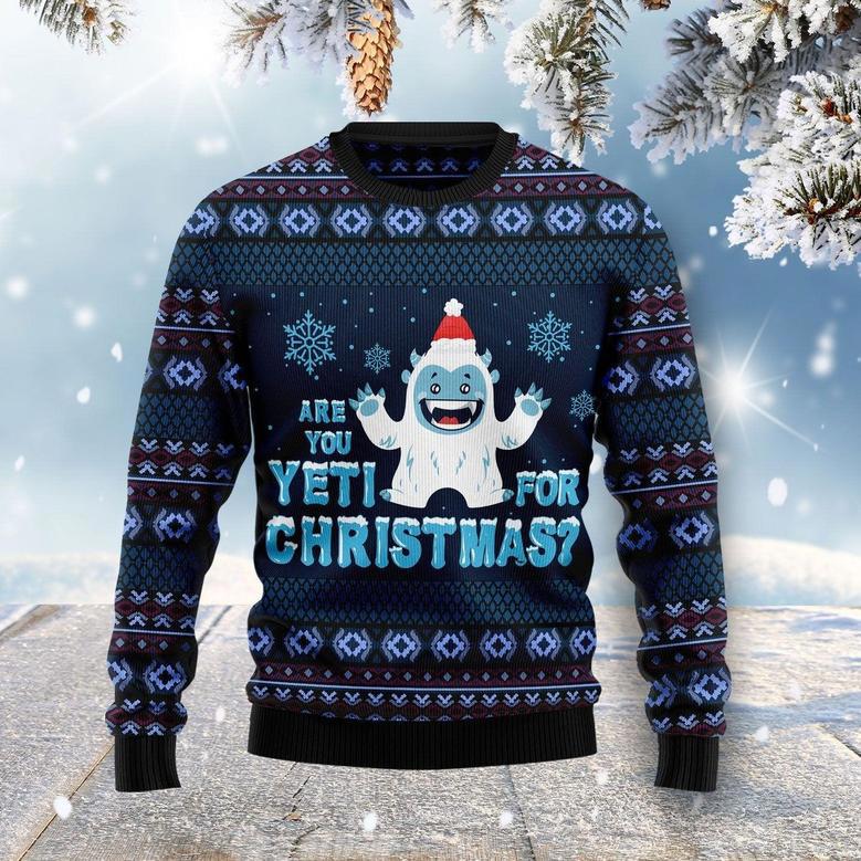 Are You Yeti For Christmas Ugly Christmas Sweater