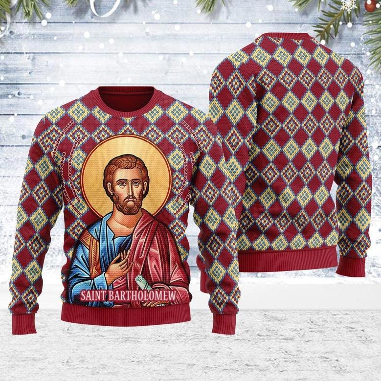 Bartholomew the Apostle Ugly Christmas Sweater