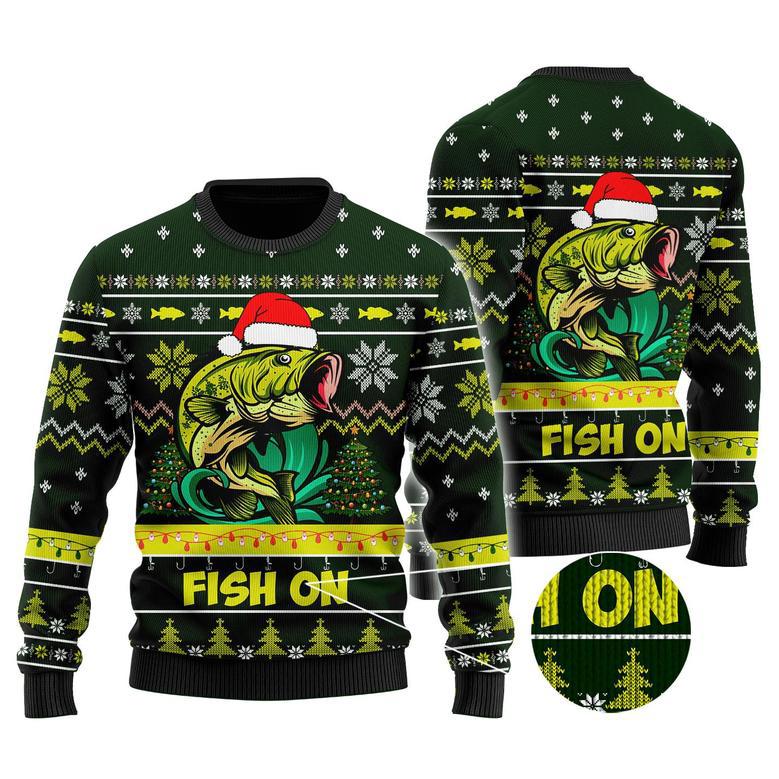 Bass Fishing Ugly Christmas Sweater