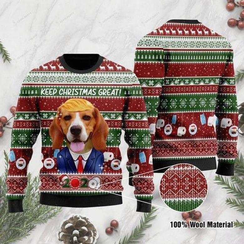 Beagle Keep Christmas Great 2020 Ugly Christmas Sweater