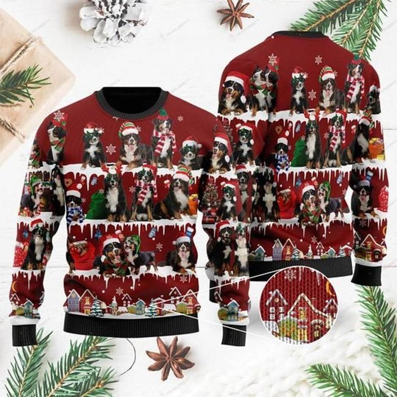 Bernese Mountain Dog Ugly Christmas Sweater