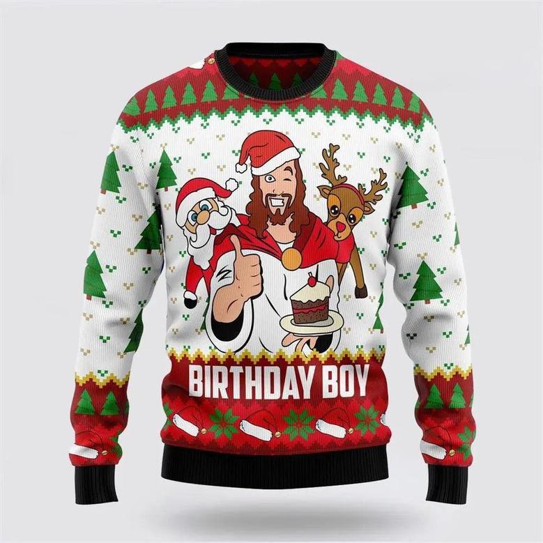 Birthday Boy Ugly Christmas Sweater, Jumper – Gifts For Christians