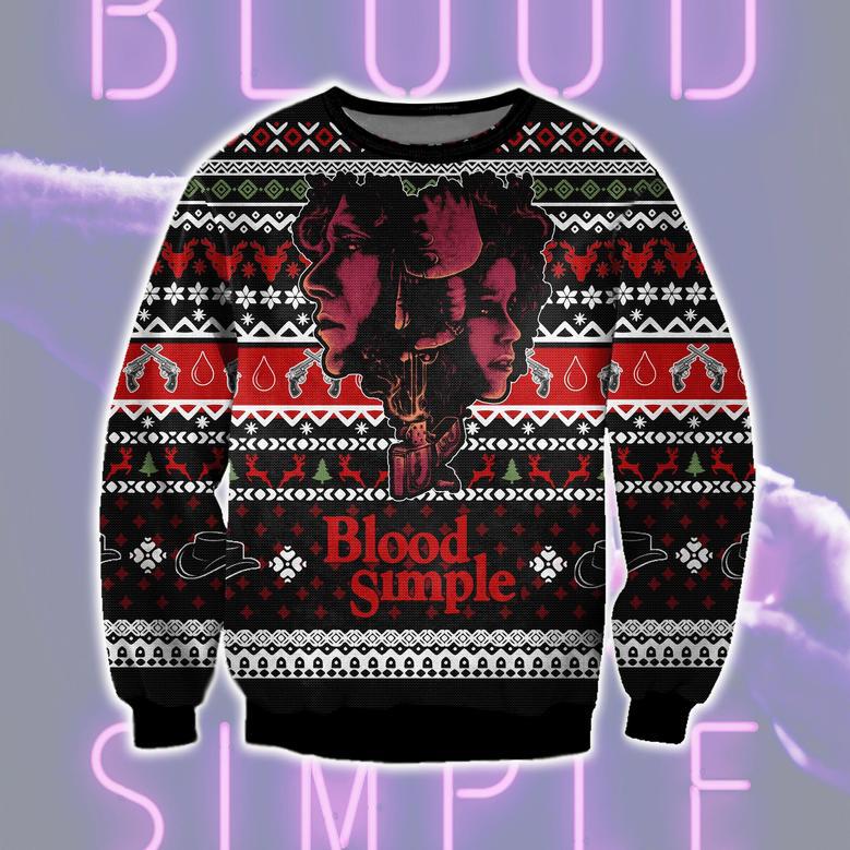 Blood Simple Ugly Christmas Sweater