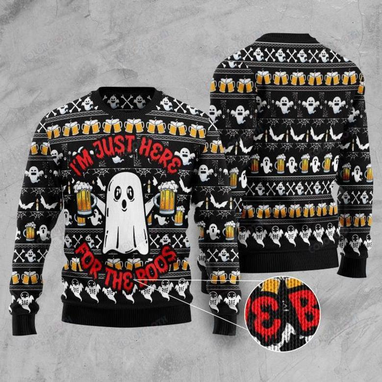 Boo Beer Ugly Christmas Sweater