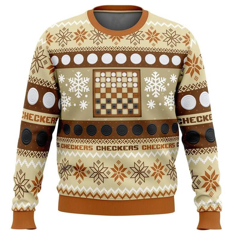 Christmas Checkers Board Games ,Ugly Sweater Party,Ugly Sweater Ideas Ugly Christmas Sweater