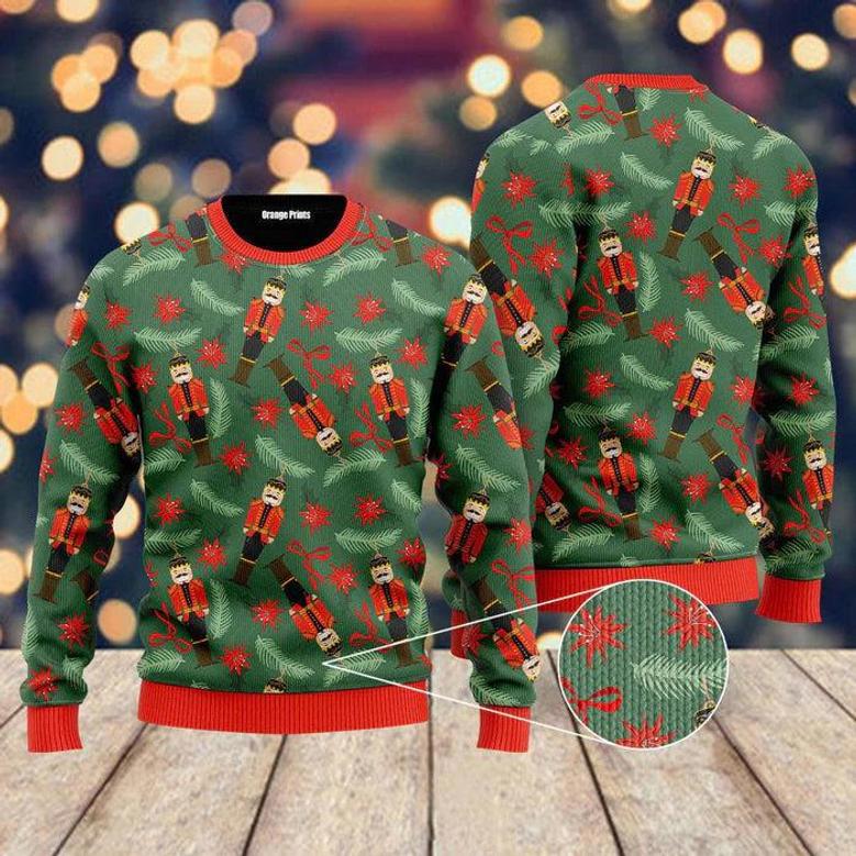 Christmas Nutcrackers Pattern Ugly Christmas Sweater For Men & Women