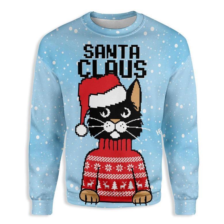 Christmas Santa Claus Cat Ugly Christmas Sweater