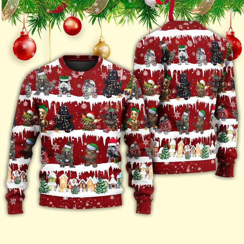 Christmas Star Wars Darth Vader Mandalorian Christmas – Sweater – Ugly Christmas Sweaters – Owl Ohh