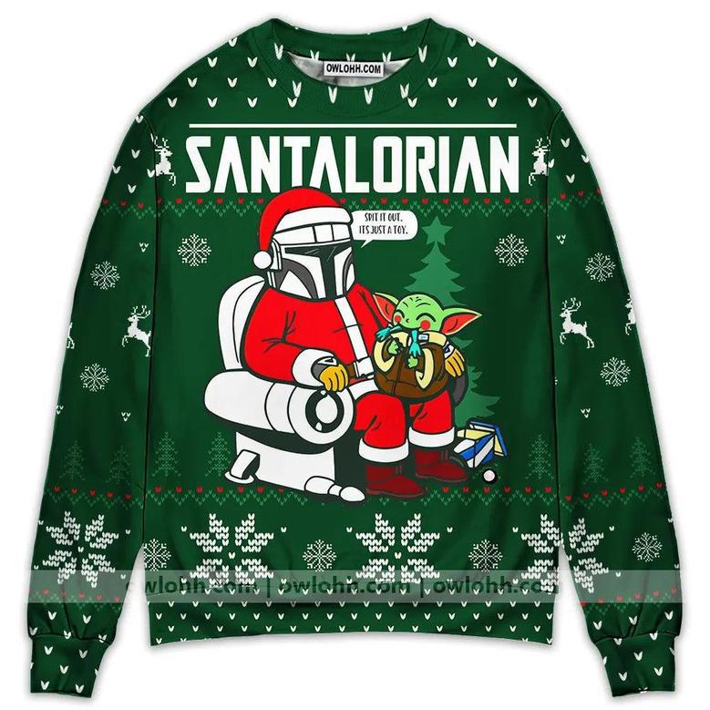 Christmas Star Wars Funny The Santalorian Star Wars Christmas – Sweater