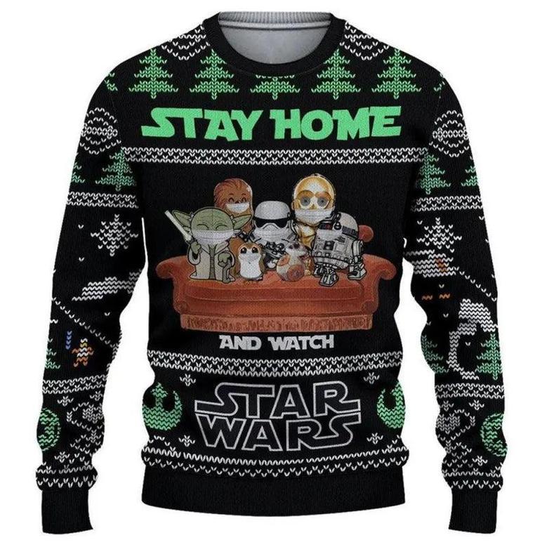 Christmas Star Wars Movies Stay Home – Sweater – Ugly Christmas Sweater