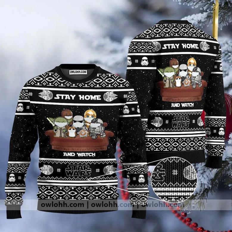 Christmas Star Wars Stay Home and Watch Star Wars Movies – Sweater