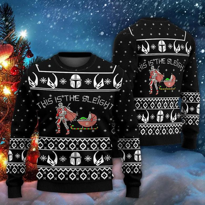 Christmas Star Wars This Is The Sleight Baby Yoda – Sweater – Ugly Christmas Sweaters