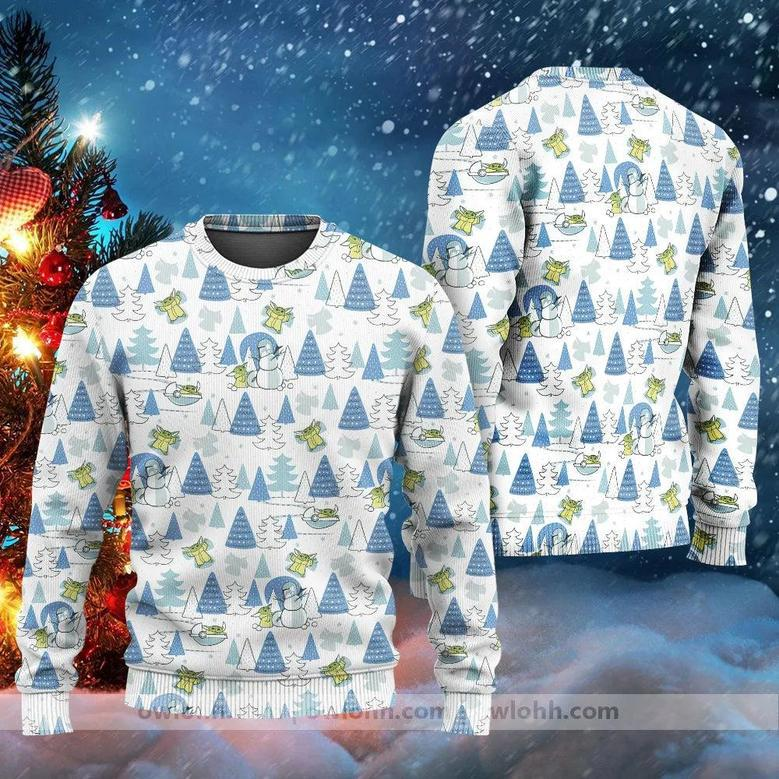 Christmas Star Wars Winter Holiday White Star Wars Child Snow Day – Sweater