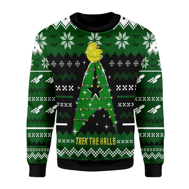 Christmas Sweater Star Trek The Halls