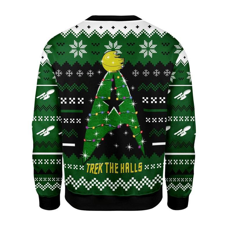 Christmas Sweater Star Trek The Halls