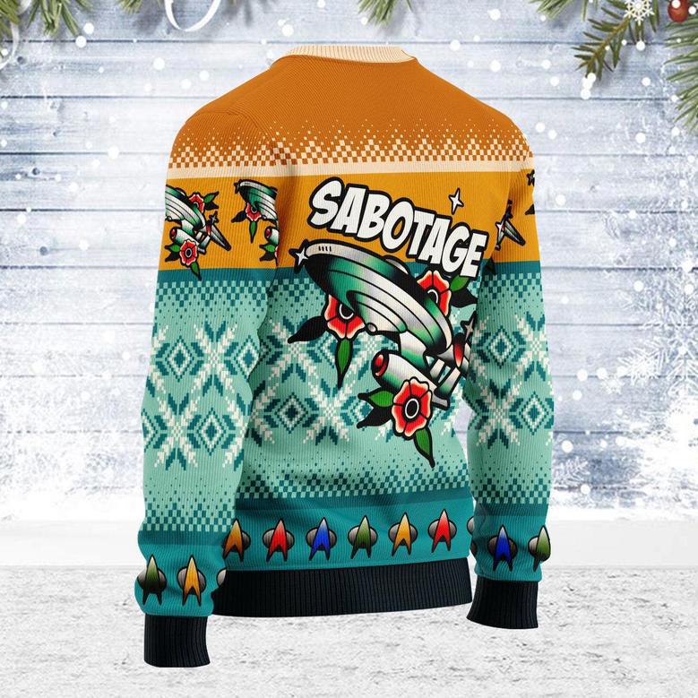 Christmas Wool Sweater Data & Spot Traditional Tattoo Flash Art Print