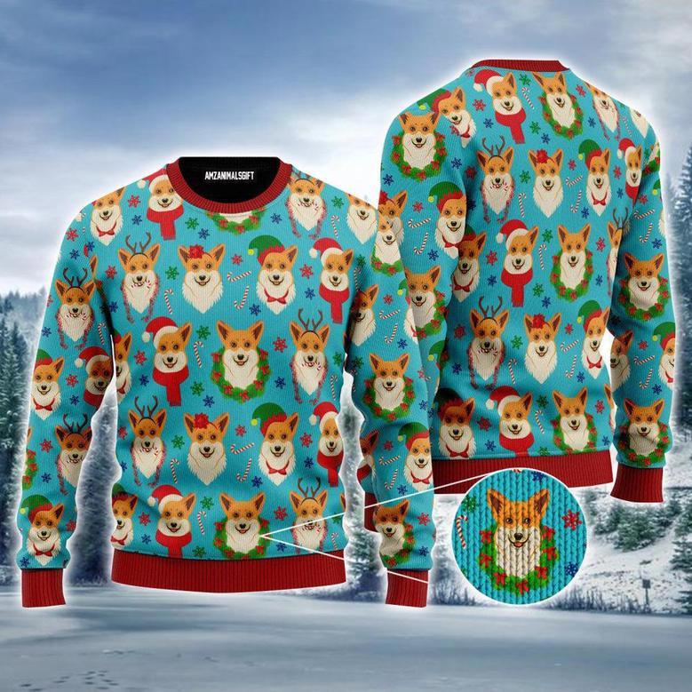 Corgi Dog Ugly Sweater, Funny Christmas Corgi Dog Ugly Sweater