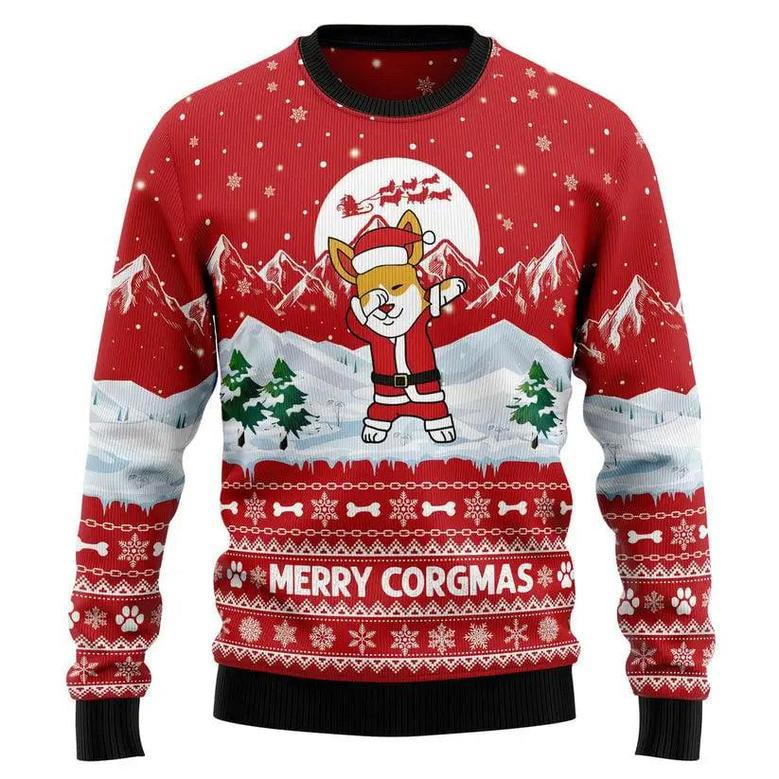 Corgi Merry Xmas Ugly Christmas Sweater, Jumper for men and women