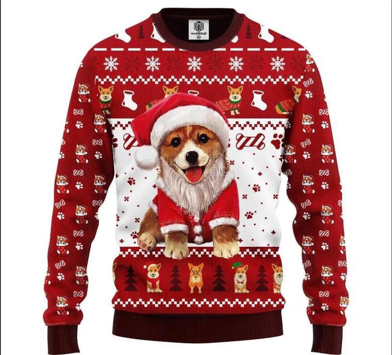 Corgi Noel Cute Christmas Ugly Christmas Sweater For Men & Women Adult