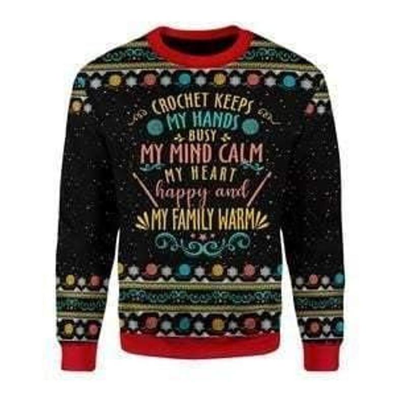 Crochet Keep My Hand Ugly Christmas Sweater