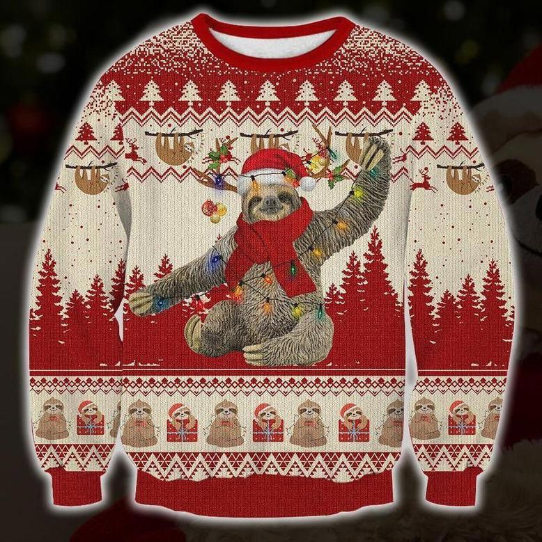 Cute Sloth Ugly Christmas Sweater