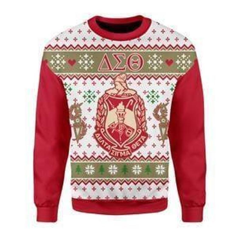 Delta Sigma Theta Ugly Christmas Sweater