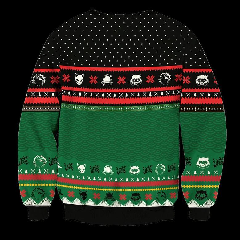 Demon Slayer Holiday Ugly Christmas Sweater