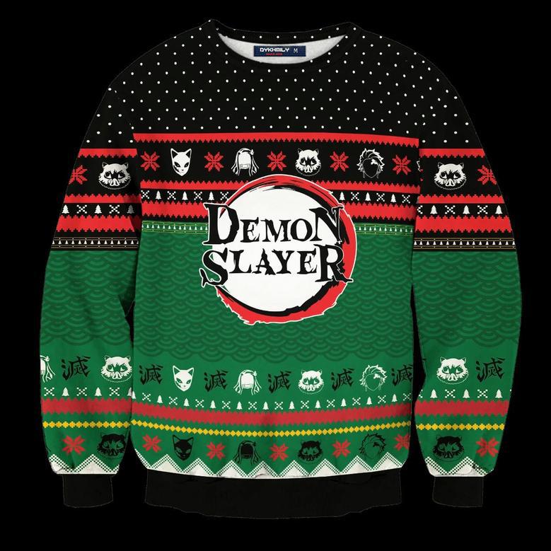 Demon Slayer Holiday Ugly Christmas Sweater