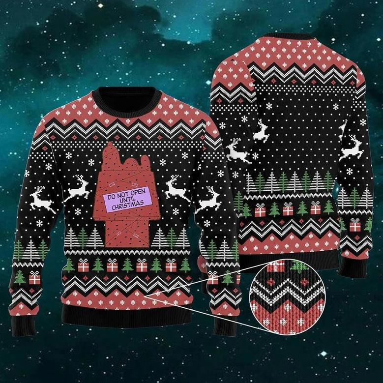 Do Not Open Until Christmas Ugly Christmas Sweater For Men & Women