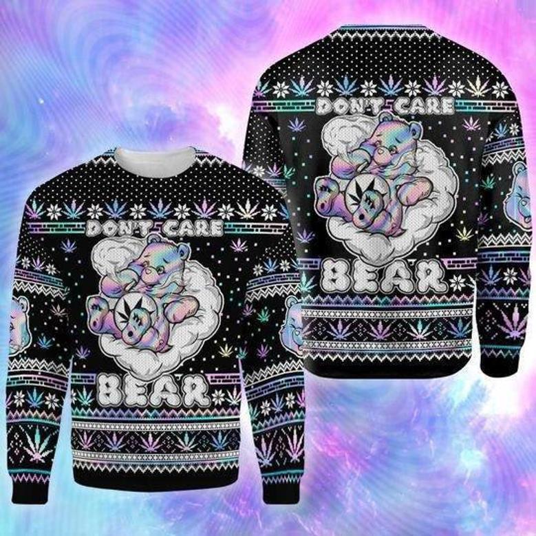 Dont Care Bear Ugly Christmas Sweater