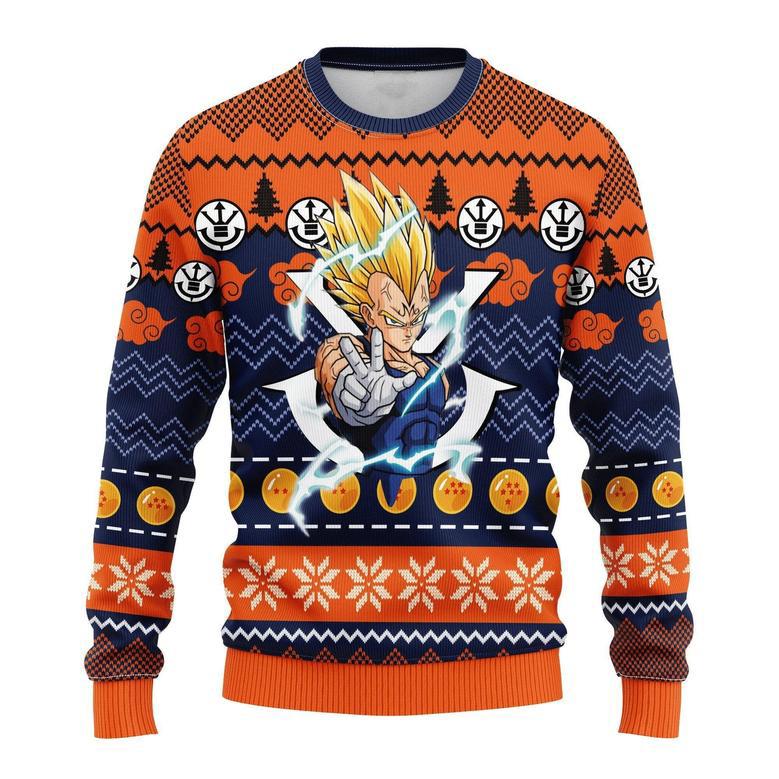 Dragon Ball Anime Majin Vegeta 2 Ugly Sweater