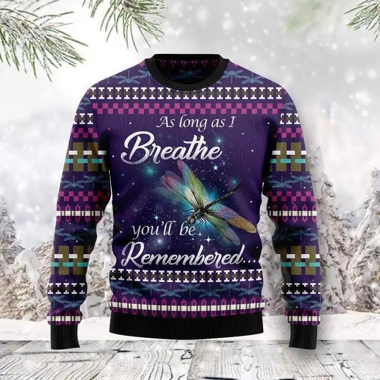 Dragonfly Angel Ugly Christmas Sweater, Jumper For Men & Women