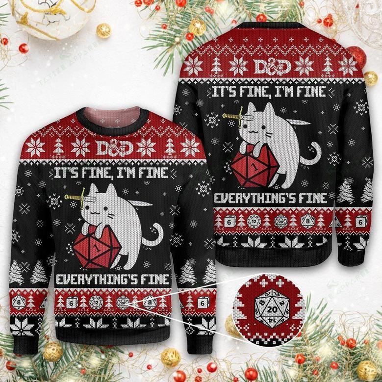 Dungeons and Dragon Ugly Christmas Sweater