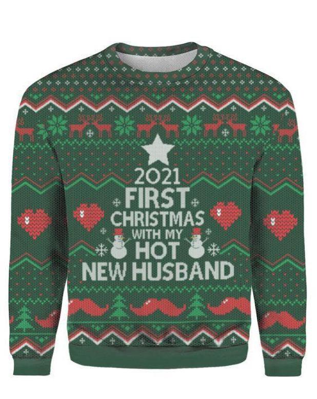 First Christmas With My New Husband Ugly Christmas Sweater